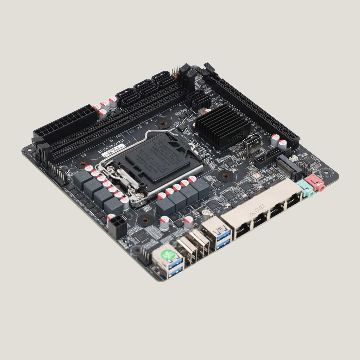 C246 Mini-ITX Motherboard 8 Ba - Nas Motherboard 8 Sata Mini Itx 评论和价格
