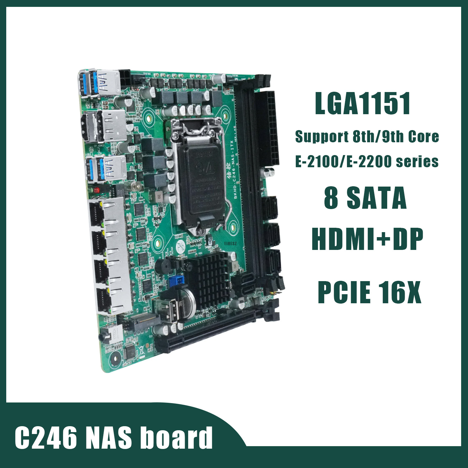 C246 NAS Motherboard 8 SATA 3. - Nas Motherboard 8 Sata Mini Itx 评论和价格