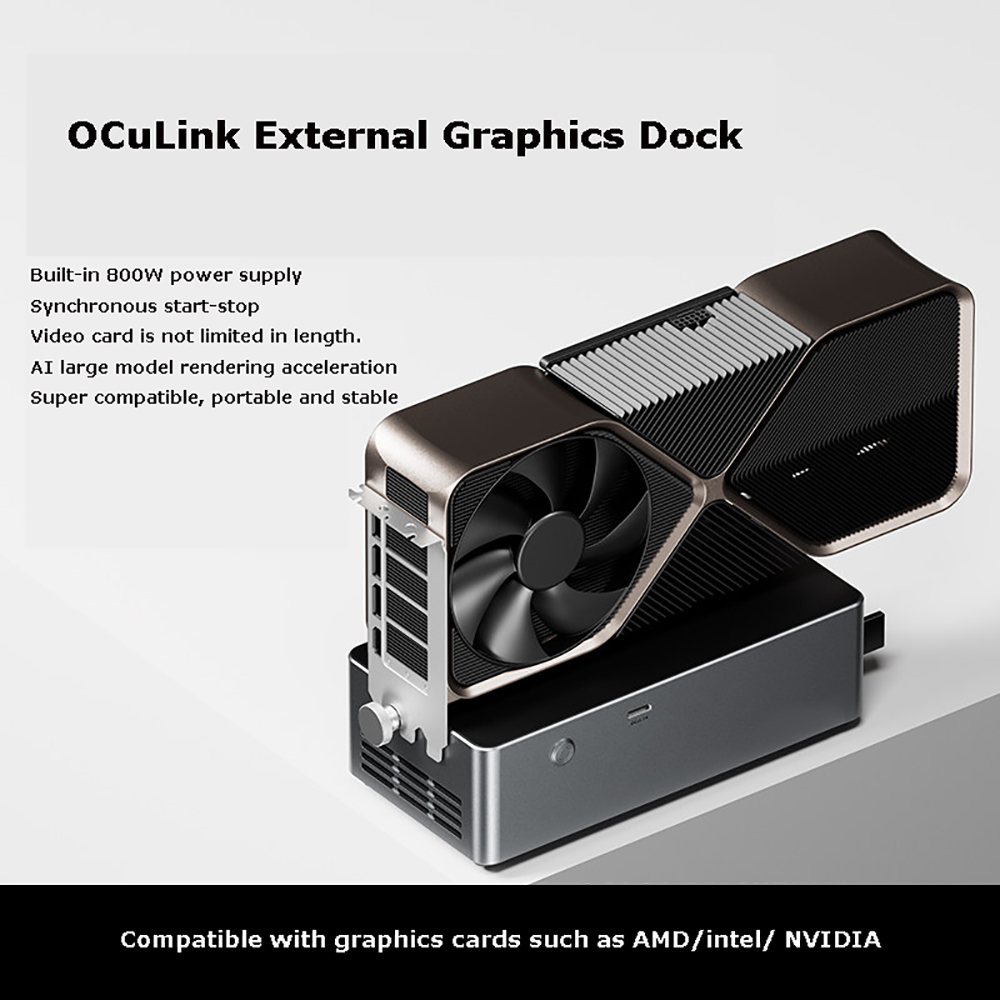 AG02/AG01 EGPU Dock with OCuLi - Oculink Egpu Mini Pc 评论和价格