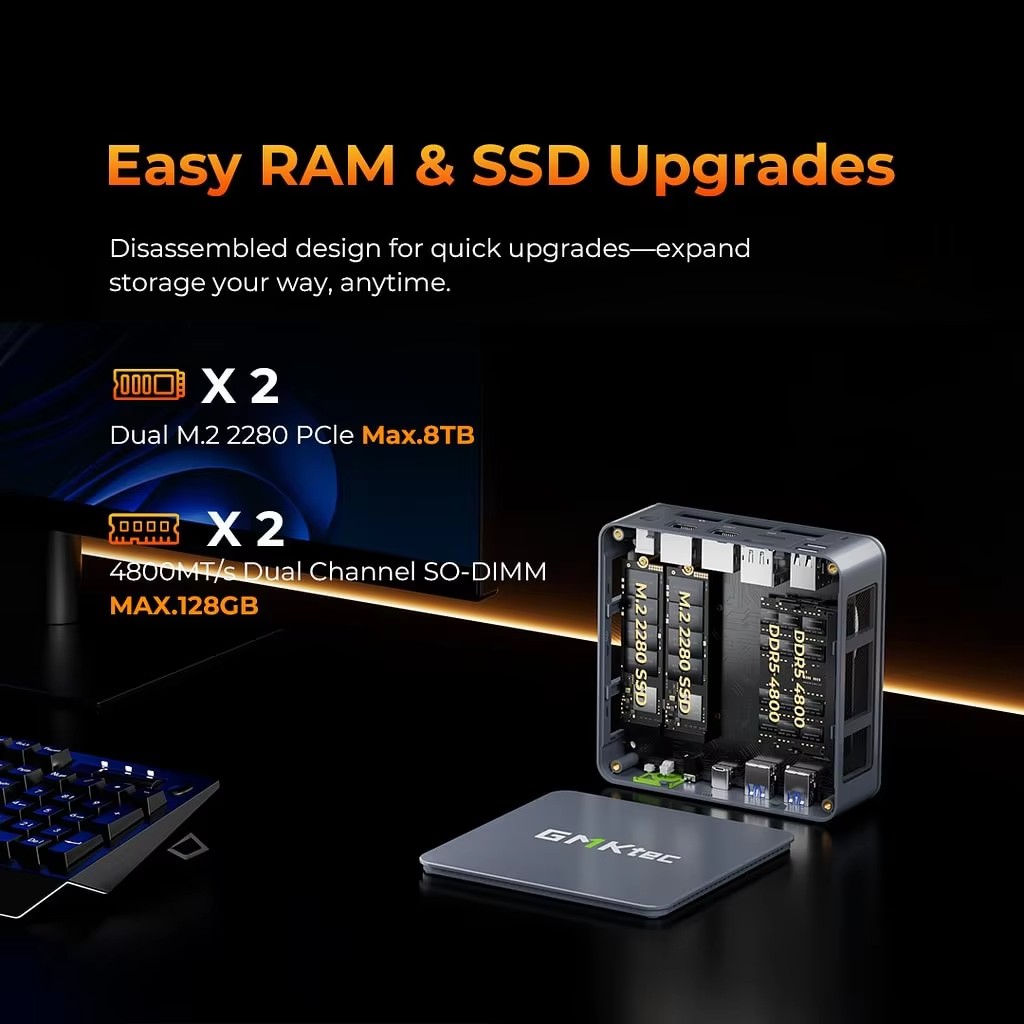 GMKtec Gaming Mini PC K6 M6 Ul - Amd Ryzen 7 7840Hs Mini Pc 评论和价格