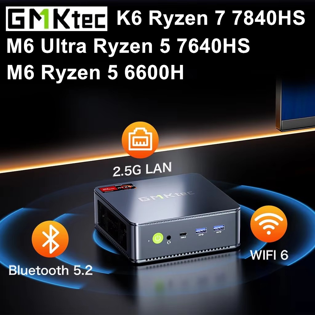 GMKtec Gaming Mini PC K6 M6 Ul - Amd Ryzen 7 7840Hs Mini Pc 评论和价格