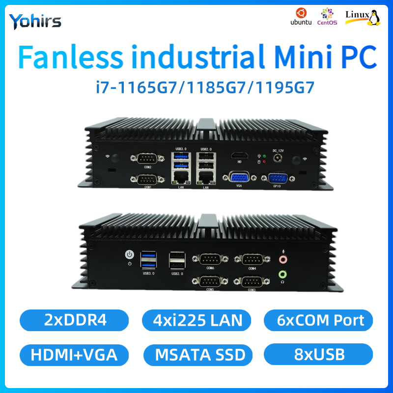 Fanless Embedded PC Intel Core - Fanless Industrial Pc Rs485 Core I7 评论和价格
