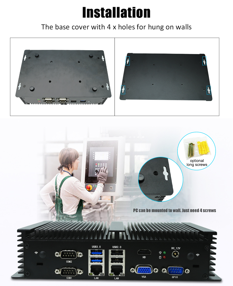 Fanless Embedded PC Intel Core - Fanless Industrial Pc Rs485 Core I7 评论和价格