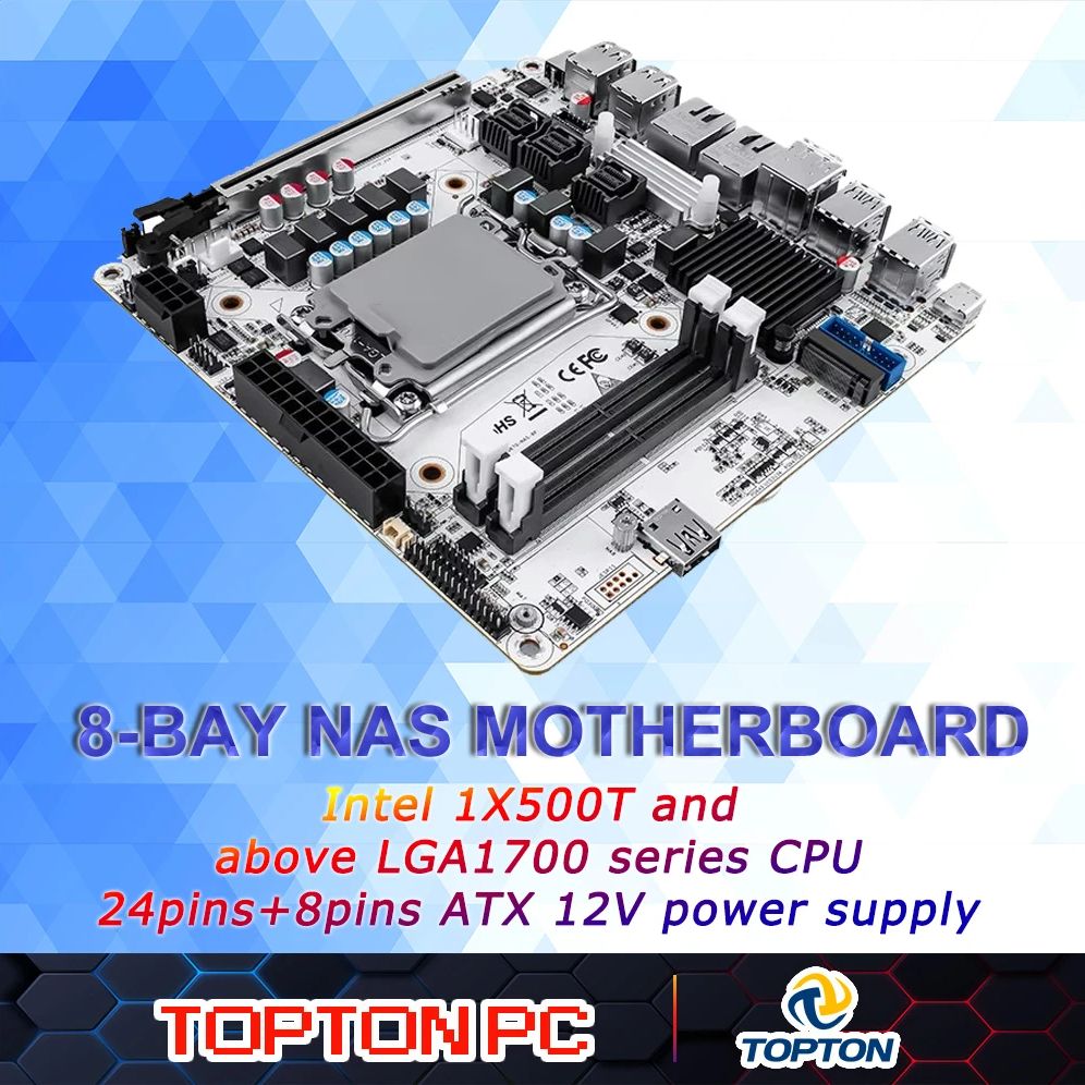 8-Bay NAS Mini ITX Motherboard - Lga1700 Itx Motherboard Ddr5 评论和价格
