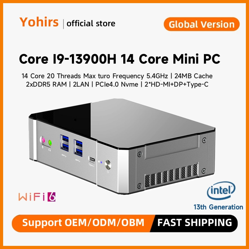 Yohirs 13th Gen i9 13900H i7 1 - Intel Core I9 13900H Mini Pc 评论和价格