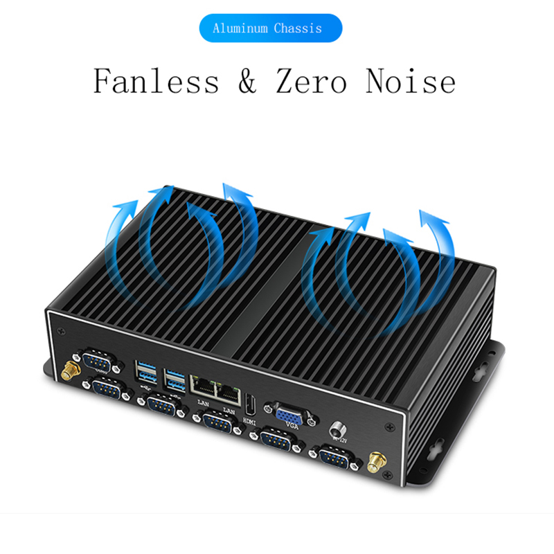Mini Industrial PC Fanless Dua - Fanless Industrial Pc Rs485 Core I7 评论和价格