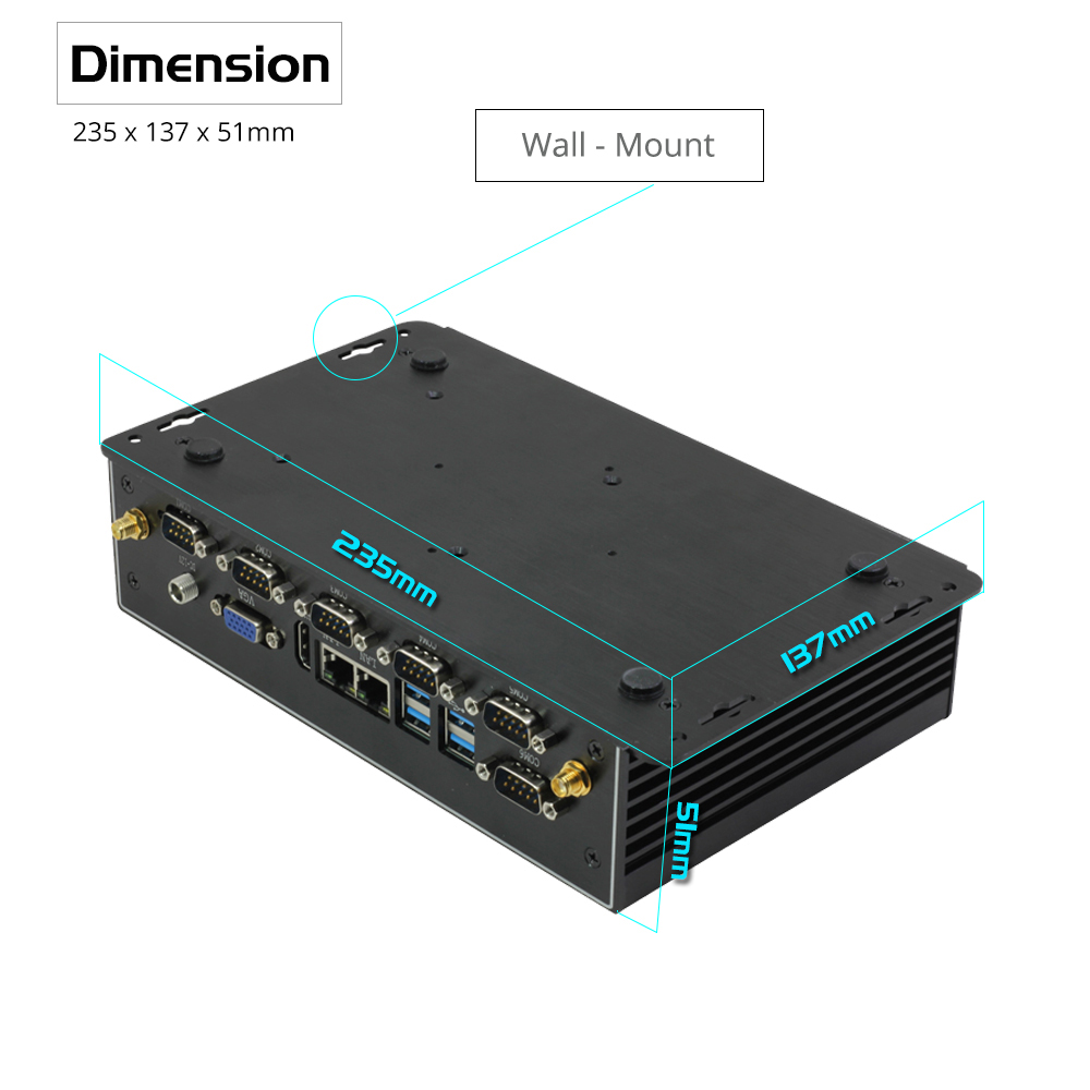 Mini Industrial PC Fanless Dua - Fanless Industrial Pc Rs485 Core I7 评论和价格